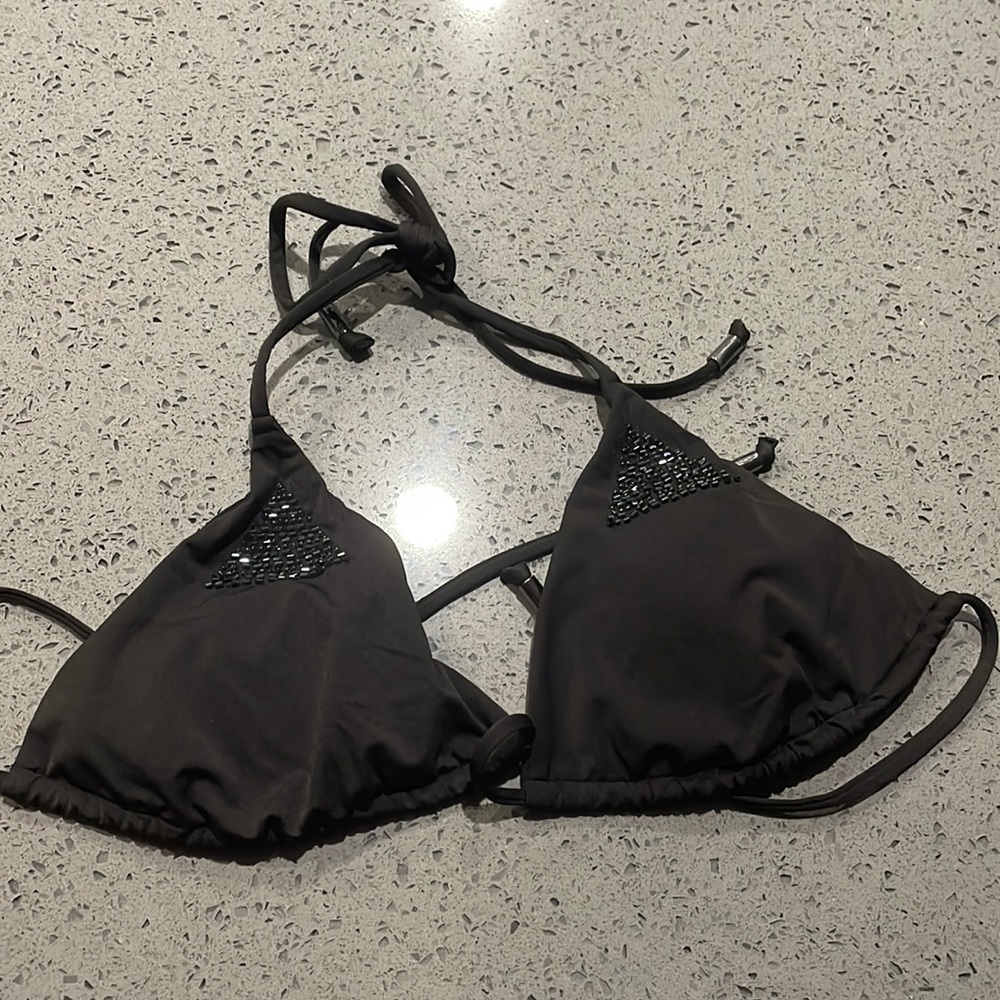 Black womens bikini top